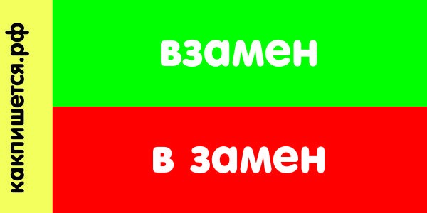 слово взамен Изображение